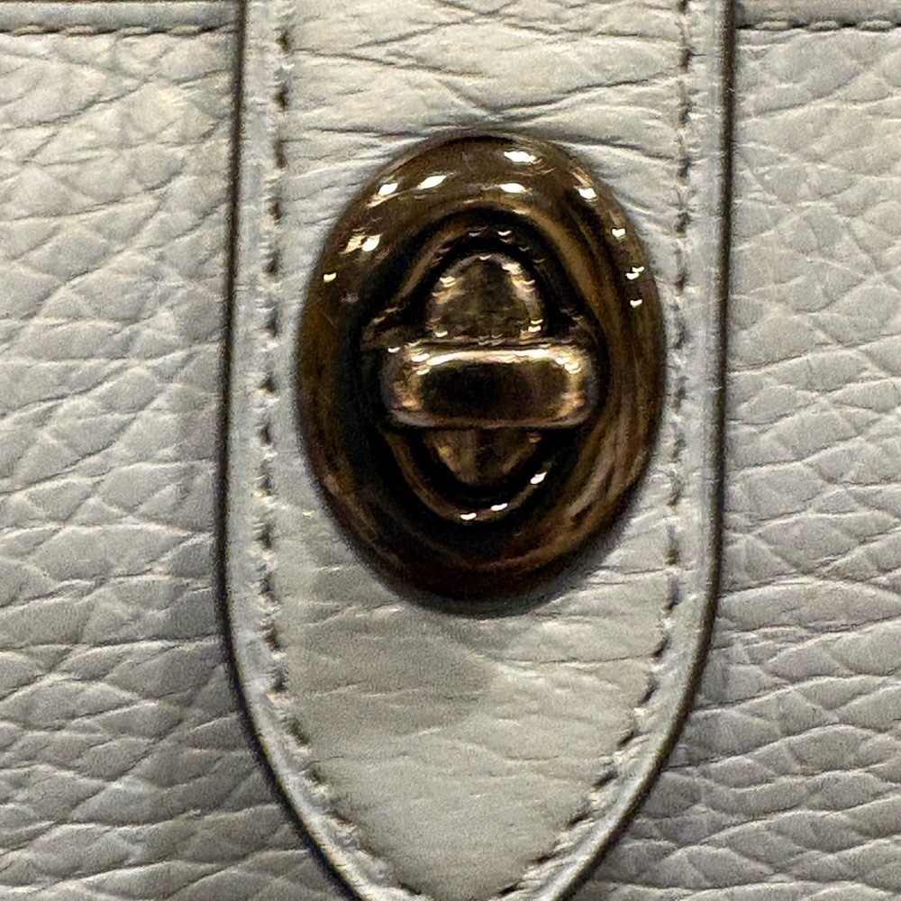 Coach Mercer Cornflower Blue Leather Satchel - Picture 5 of 11
